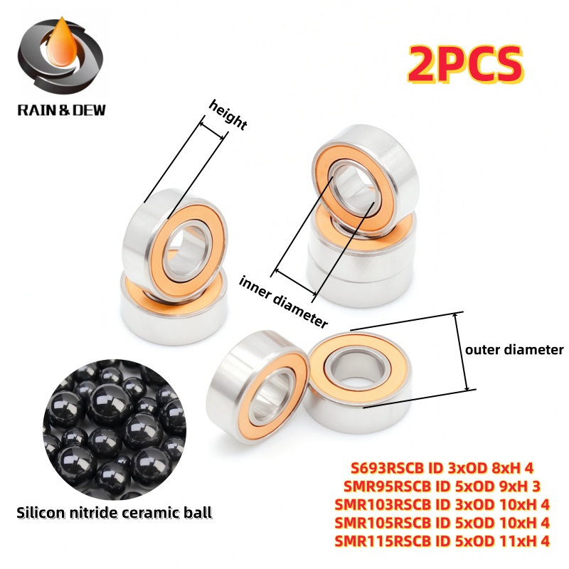 Baitcasting Reel - 2PCS Bantalan Bola Miniatur 3x8x4 3x10x4