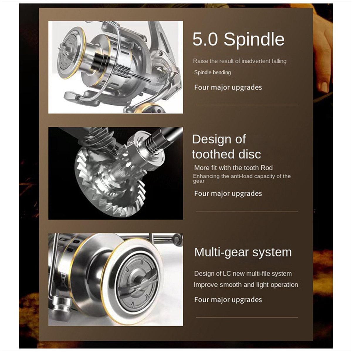 T34C Reel Pancing Gaya Baru, G - Reel Handle ulasan dan harga