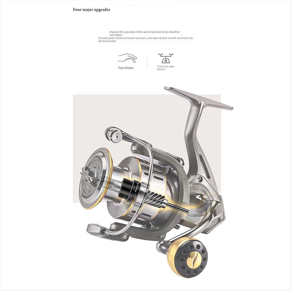 T34C Reel Pancing Gaya Baru, G - Reel Handle ulasan dan harga
