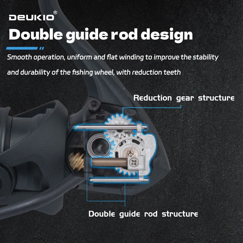 DEUKIO Reel Pancing Ringan Ras - Ice Fishing Reel ulasan dan harga