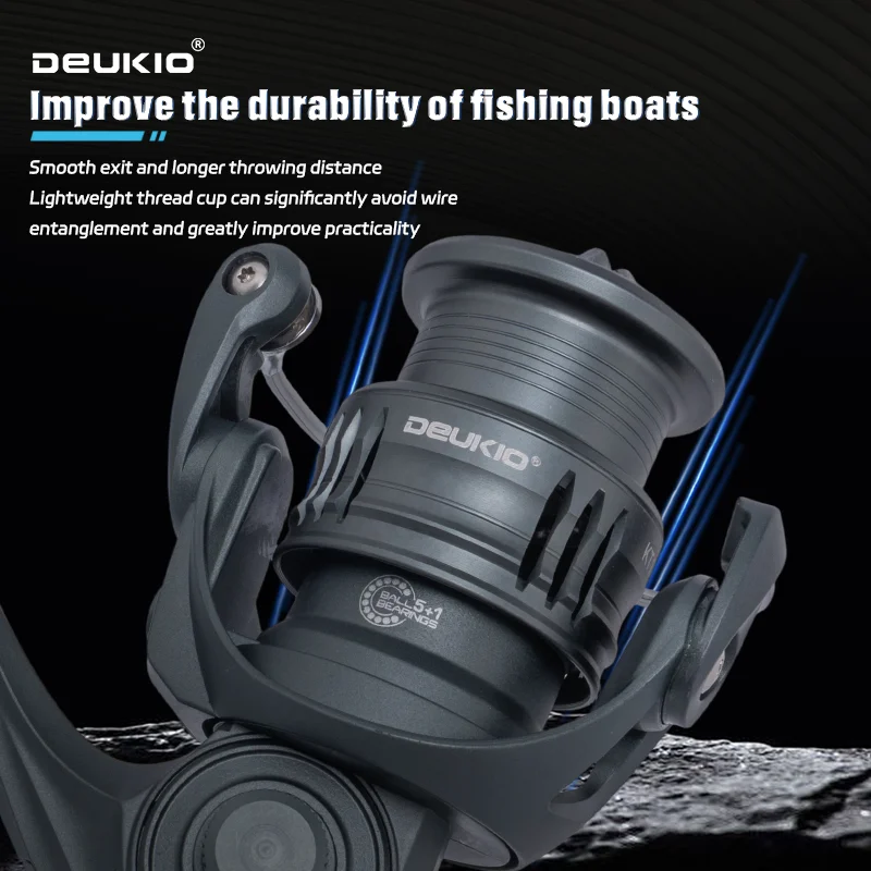 DEUKIO Reel Pancing Ringan Ras - Ice Fishing Reel ulasan dan harga