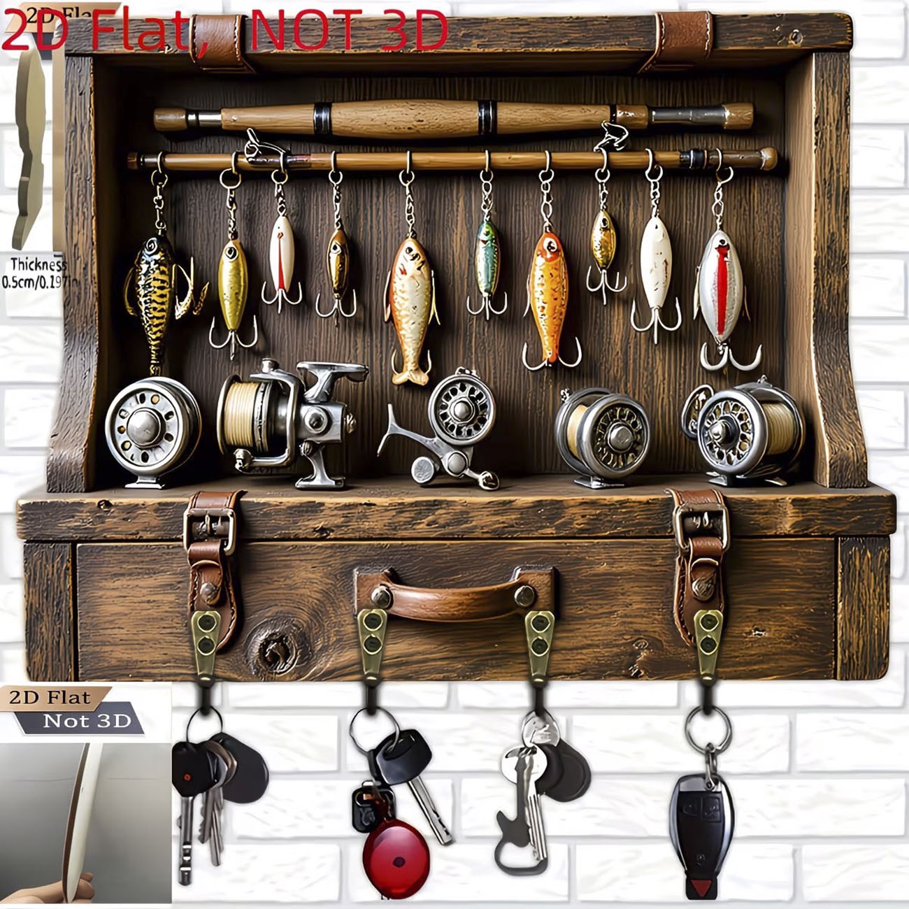 Gantungan Kunci Umpan Pancing  - Fly Reel ulasan dan harga
