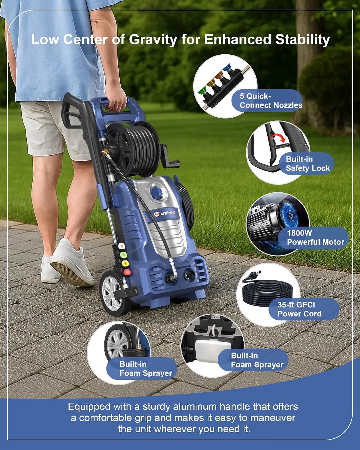 Mesin Cuci Bertekanan Tinggi E - Electric Reel ulasan dan harga