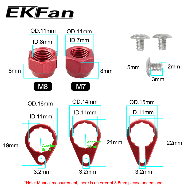 EKFan M7 M8 gasket pelat kunci - Reel Drag Knob ulasan dan harga