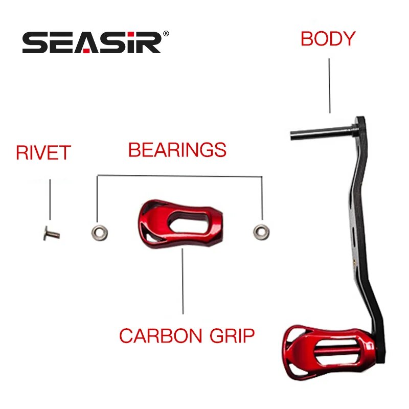SEASIR serat karbon Reel panci - Reel Drag Knob ulasan dan harga